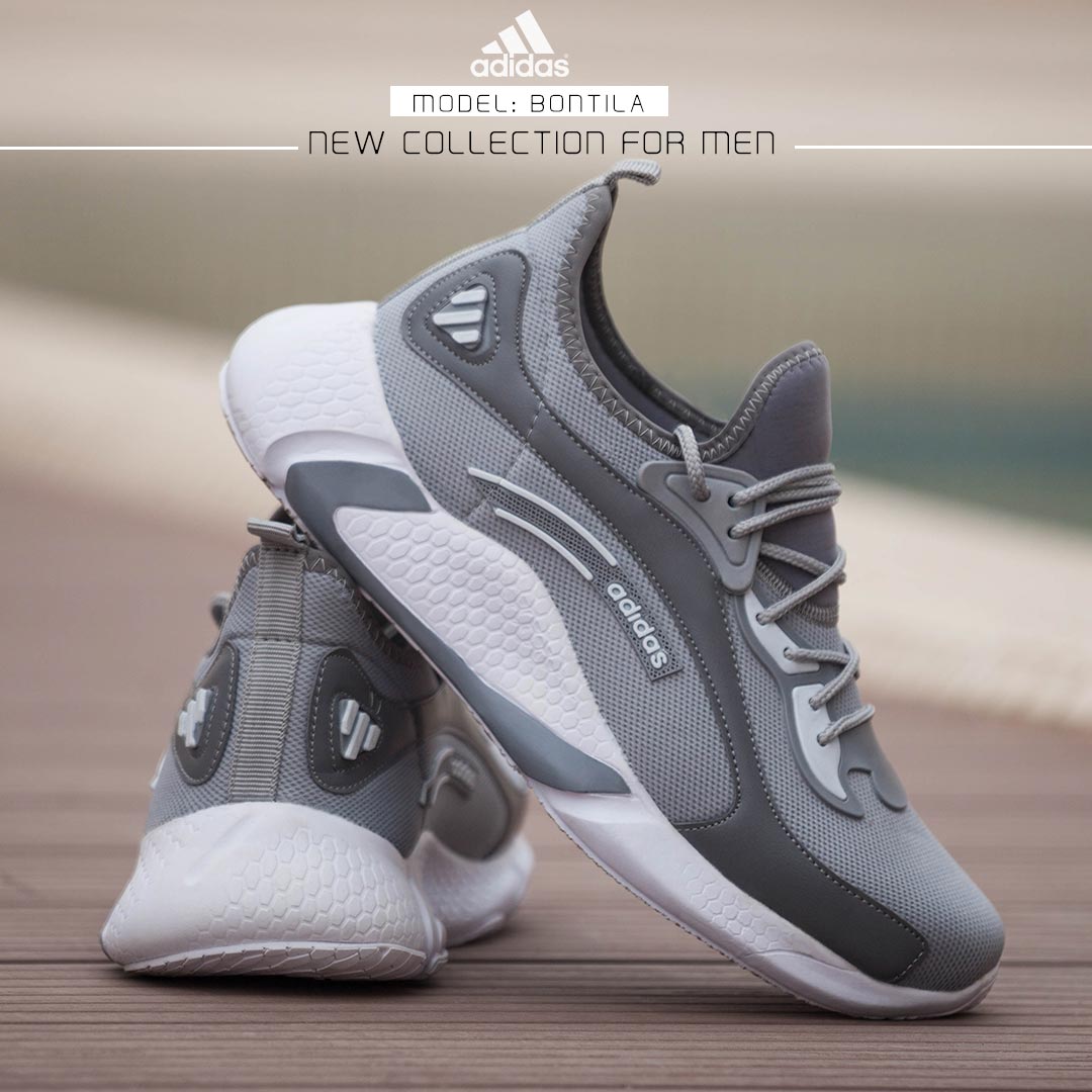 کفش مردانه Adidas مدل Bontila طوسی