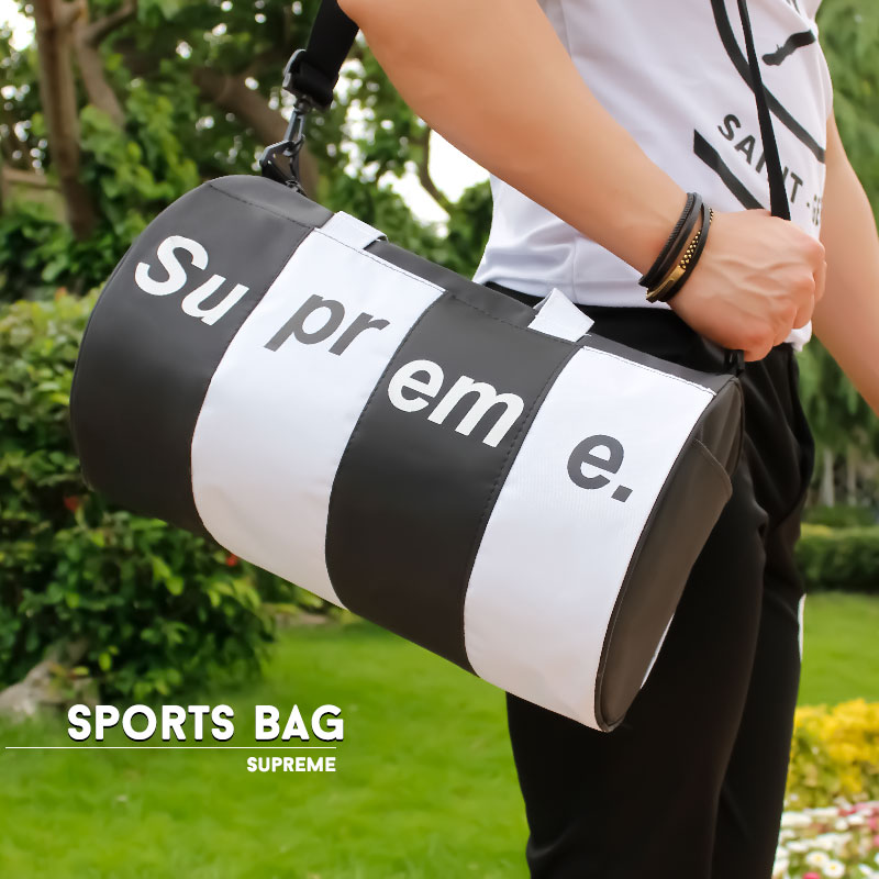 ساک ورزشی مدل Supreme مشکی سفید