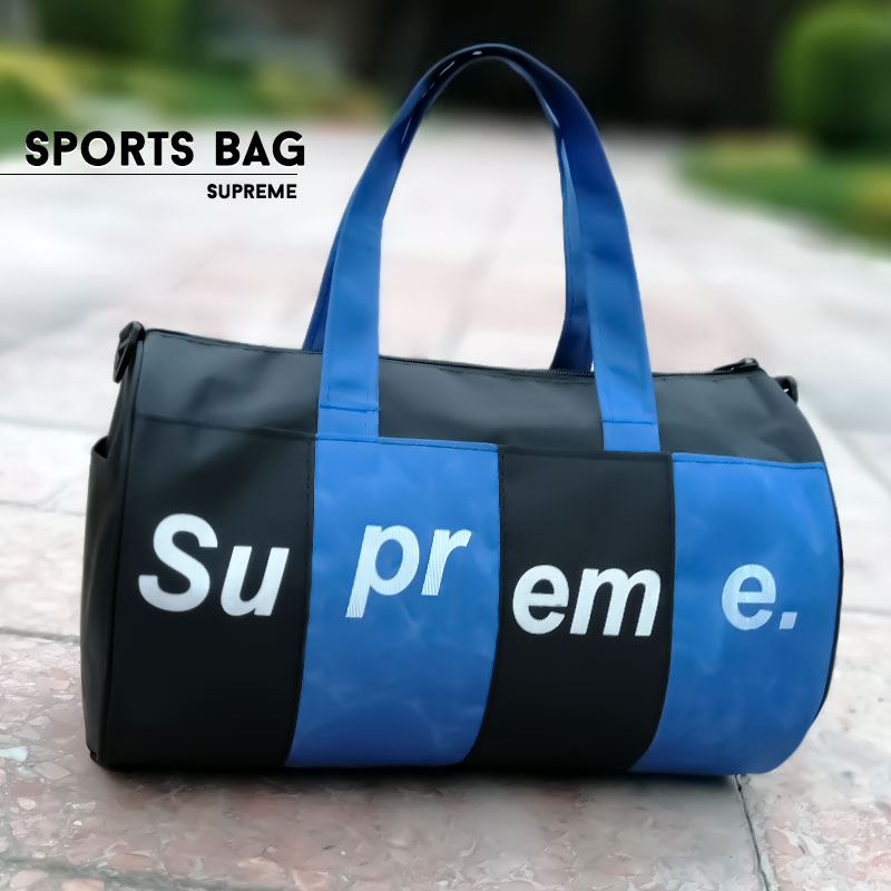 ساک ورزشی مدل Supreme مشکی آبی