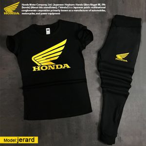 تیشرت شلوار مردانه Honda مدل Jerard زرد
