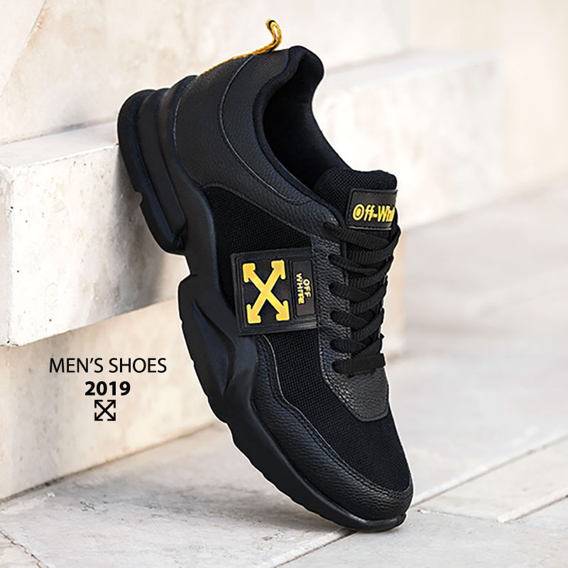کفش مردانه مدل Off white مشکی