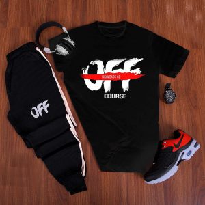 ست تیشرت شلوار مدل OFF Course مشکی