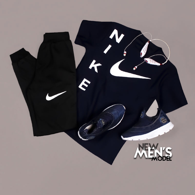 ست تیشرت شلوار Nike مدل Giant سورمه ای