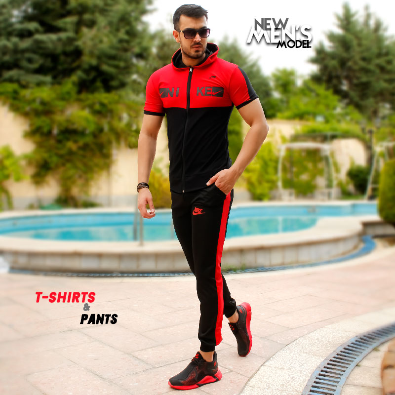 ست تیشرت شلوار مردانه Nike مدل Hero قرمز