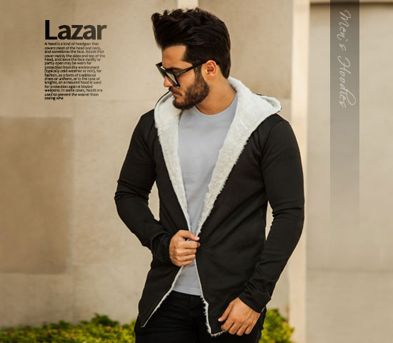 هودی خزدار مردانه مدل Lazar