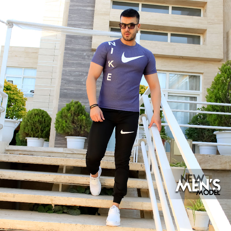 ست تیشرت شلوار Nike مدل Giant سربی