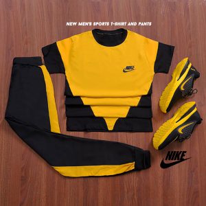 ست تیشرت شلوار Nike مدل Ander زرد