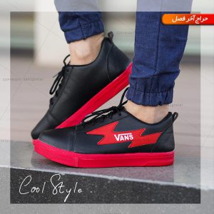 کفش مردانه Vans مشکی،قرمز