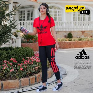 ست تیشرت شلوار زنانه Adidas مدل Yasna