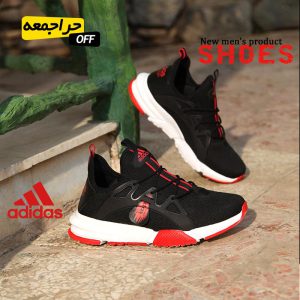 کفش مردانه adidas مدل Bandes مشکی قرمز