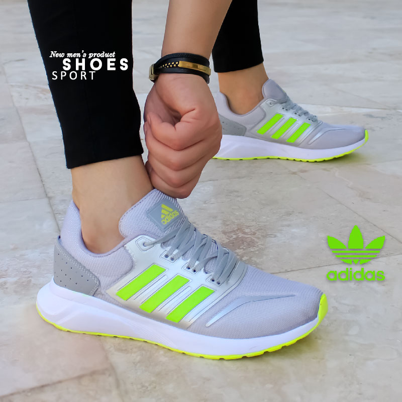 کفش مردانه adidas مدل Rezi طوسی سبز