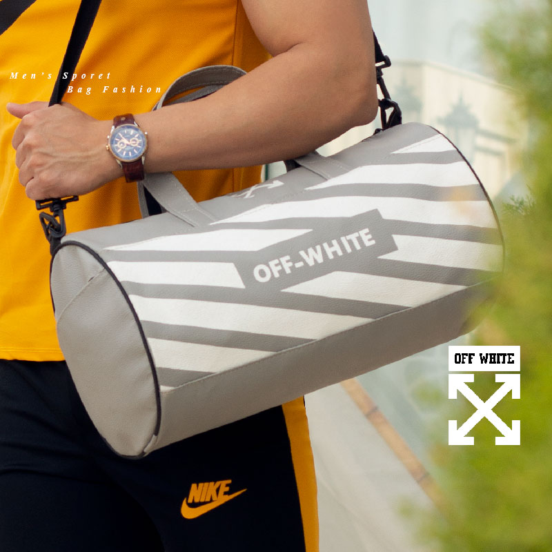 ساک ورزشی Offwhite مدل Tacaz طوسی
