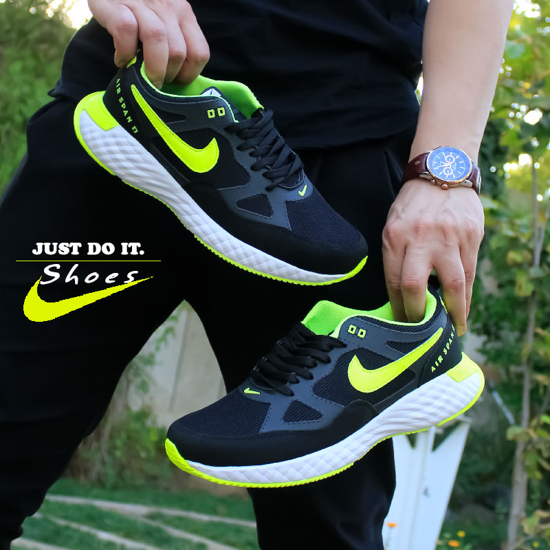 کفش مردانه Nike مدل Span مشکی سبز