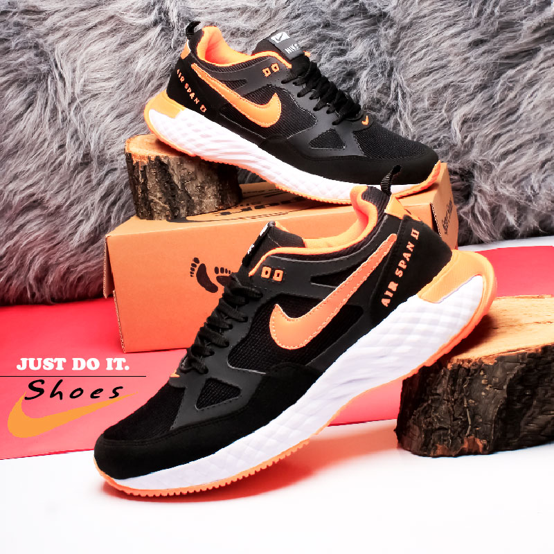 کفش مردانه Nike مدل Span مشکی نارنجی