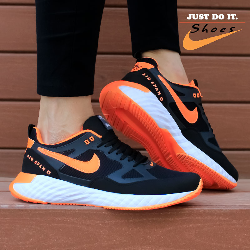 کفش مردانه Nike مدل Span مشکی نارنجی
