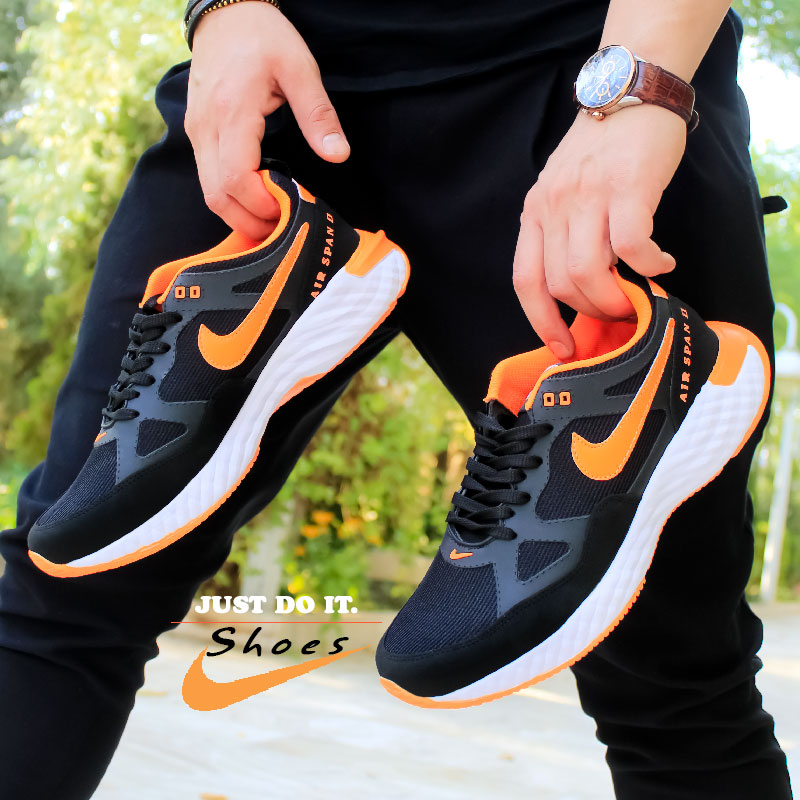 کفش مردانه Nike مدل Span مشکی نارنجی