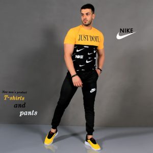 ست تیشرت شلوار Nike مدل Bizak زرد