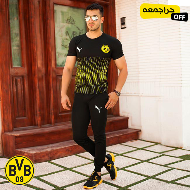 ست تیشرت شلوار مردانه Dortmund مدل Casper
