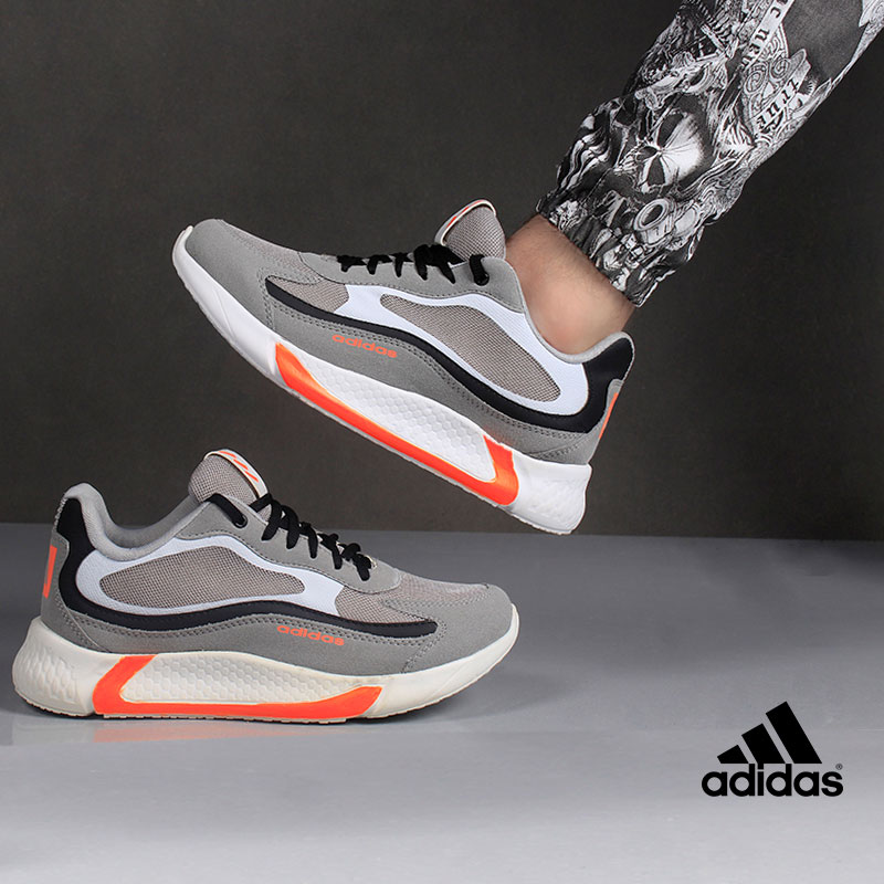 کفش مردانه adidas مدل ukabed طوسی نارنجی