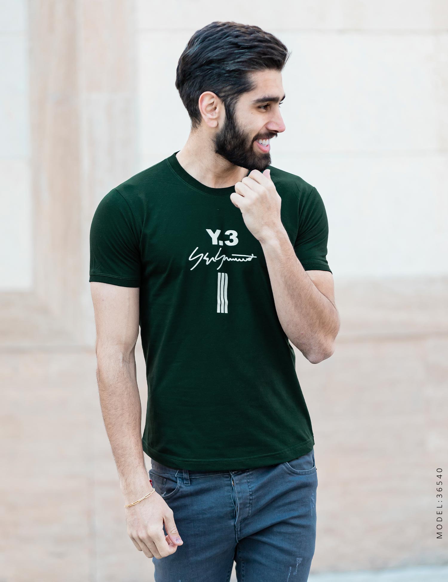 تیشرت یقه گرد مردانه Y – 3 مدل 36540