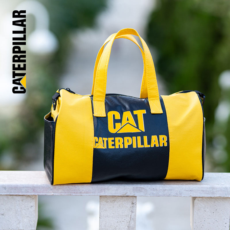 ساک ورزشی CAT مدل ERPILLAR مشکی زرد