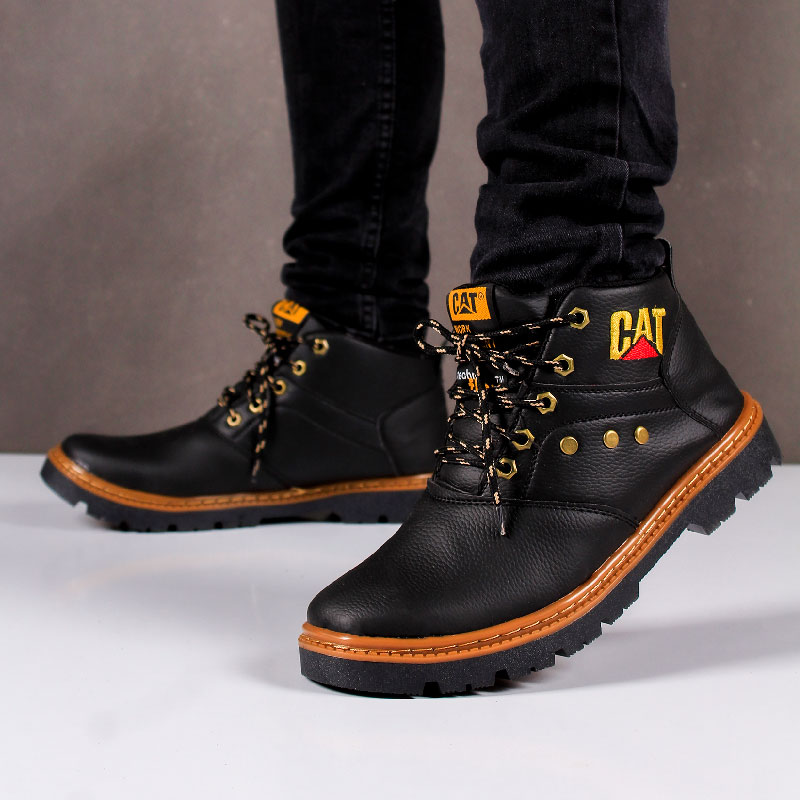 نیم بوت مردانه Cat مدل SAFETY مشکی