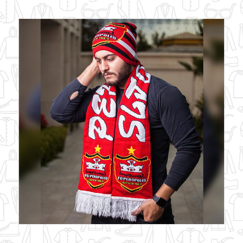 ست کلاه شال گردن بافت پرسپولیس