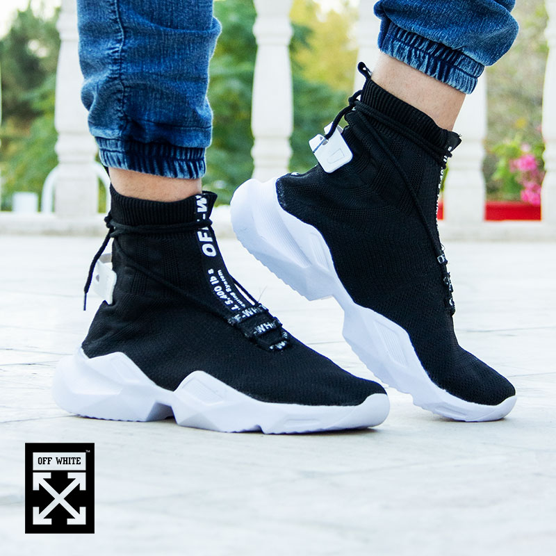 کفش ساقدار Off white مدل socuring مشکی