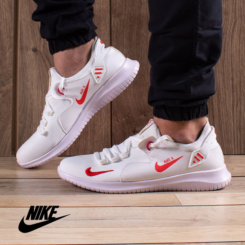کفش مردانه Nike مدل Adi سفید قرمز