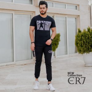 ست تیشرت شلوار مدل CR7 مشکی