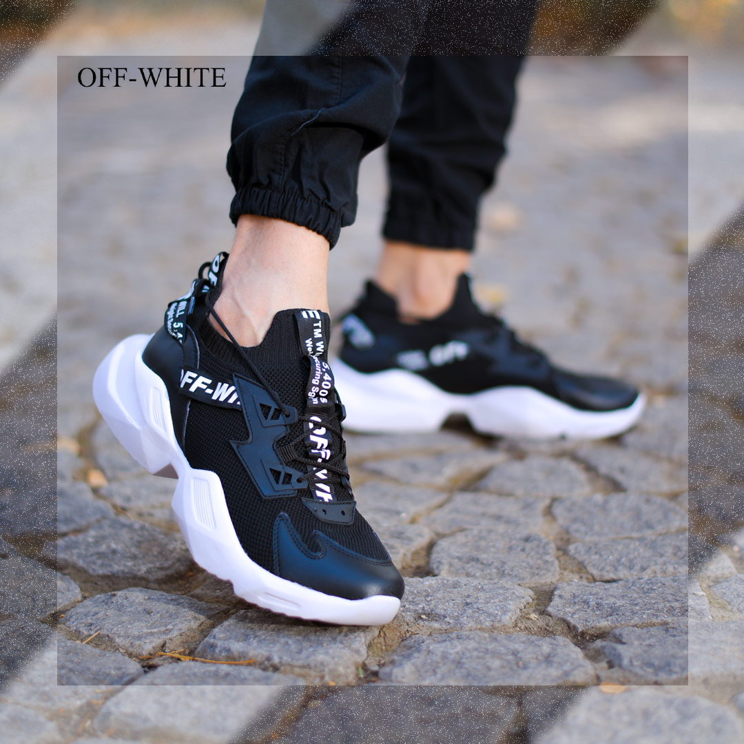 کفش مردانه off white مدل TM will مشکی