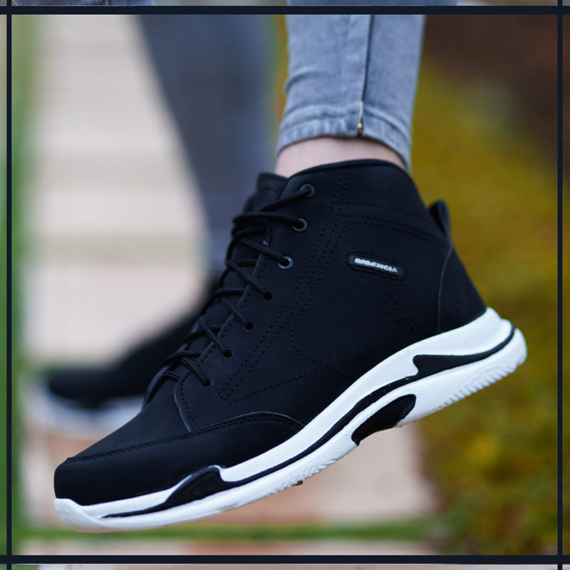 کفش ساقدار Balenciaga مدل Hoka مشکی