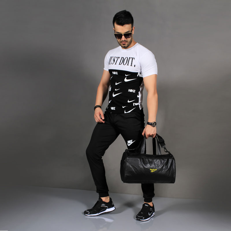 ست تیشرت شلوار Nike مدل Bizak سفید