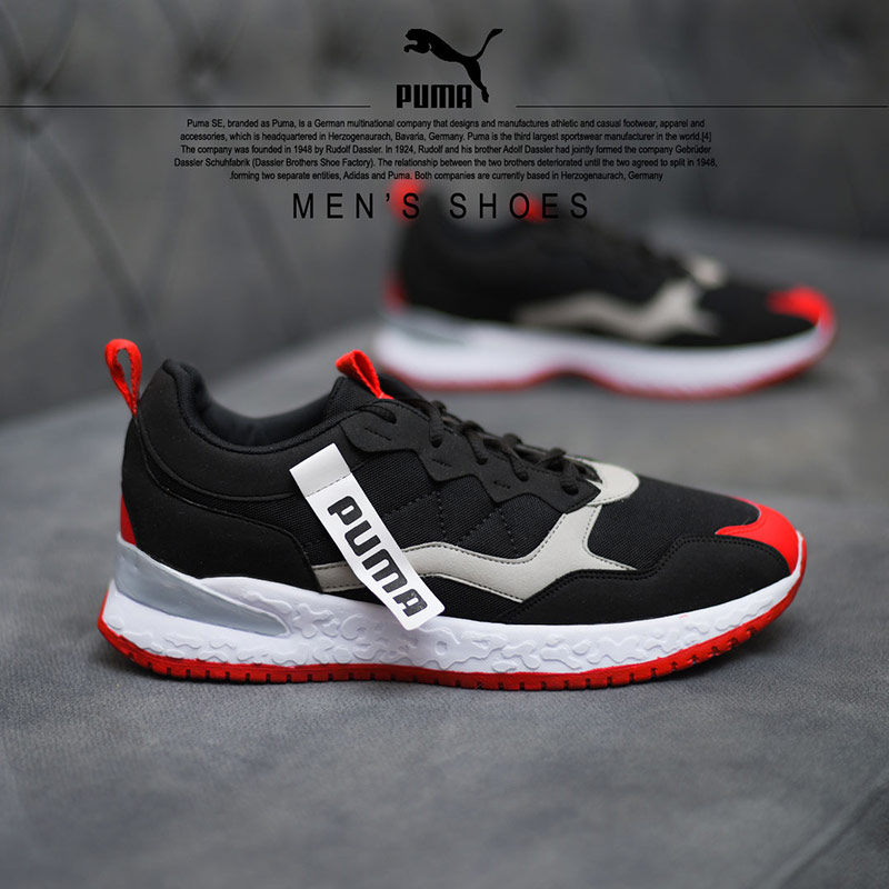 کفش مردانه PUMA مدل Chloe مشکی قرمز