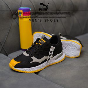 کفش مردانه PUMA مدل Chloe مشکی زرد