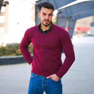 بافت مردانه مدل Parsa زرشکی