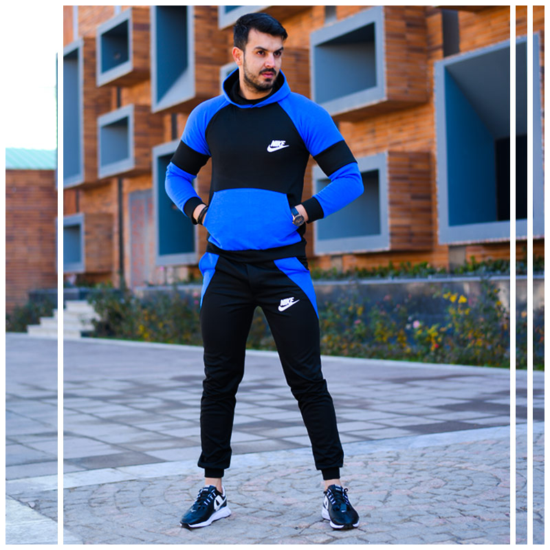 سویشرت شلوار مردانه Nike مدل elyar آبی