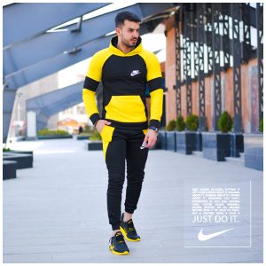 سویشرت شلوار مردانه Nike مدل elyar زرد