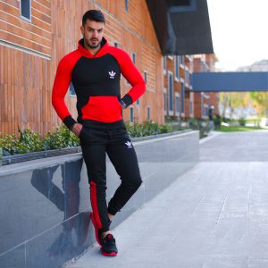 سویشرت شلوار adidas مدل glass قرمز