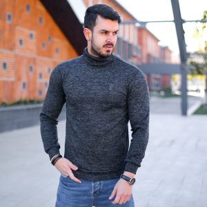 یقه اسکی مردانه Takin زغال سنگی