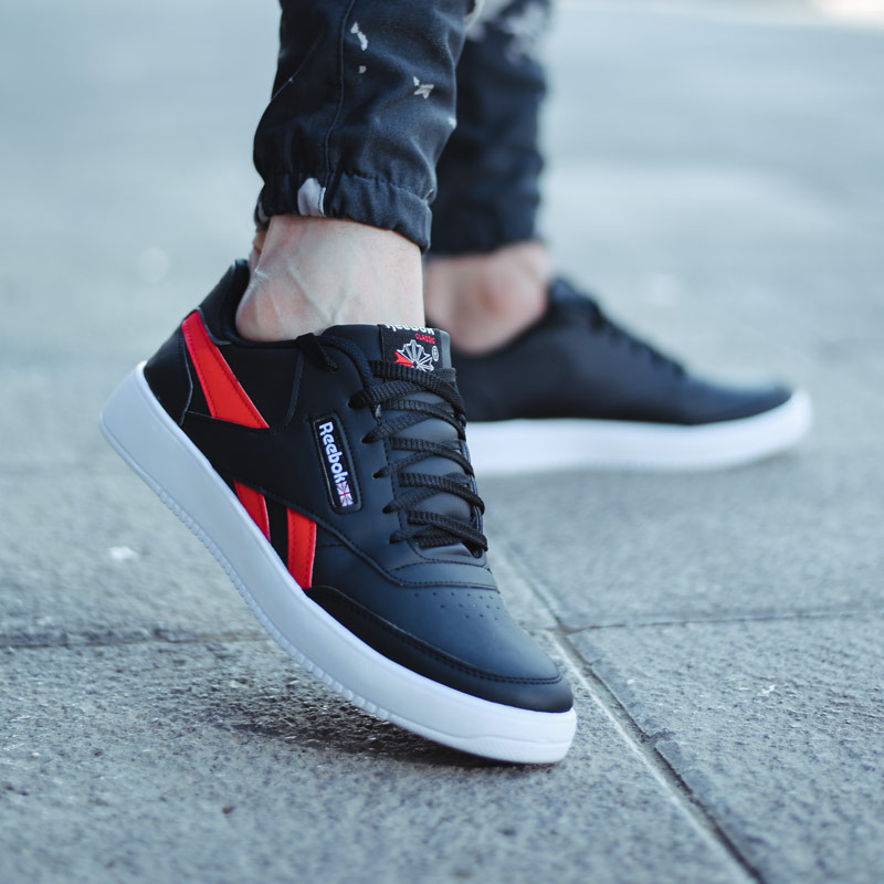 کفش مردانه Reebok مدل zoka مشکی قرمز