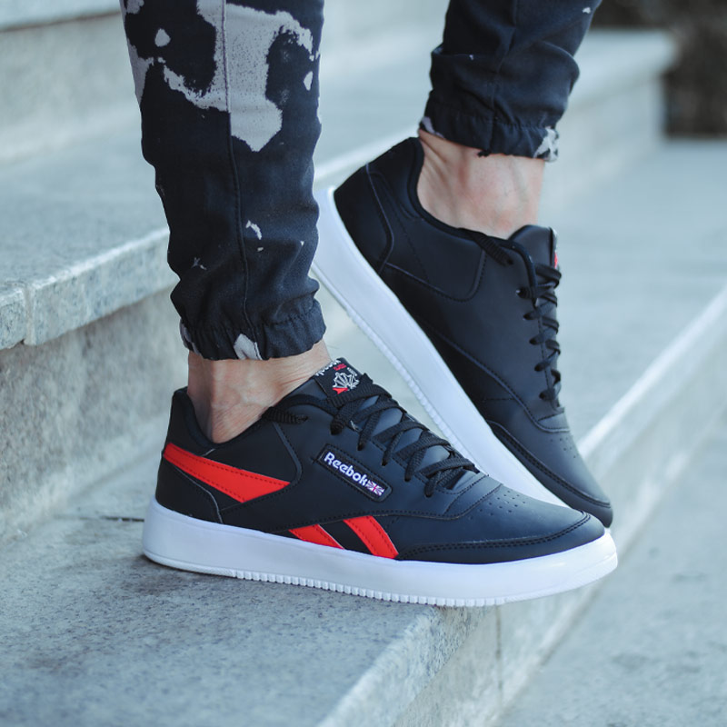 کفش مردانه Reebok مدل zoka مشکی قرمز