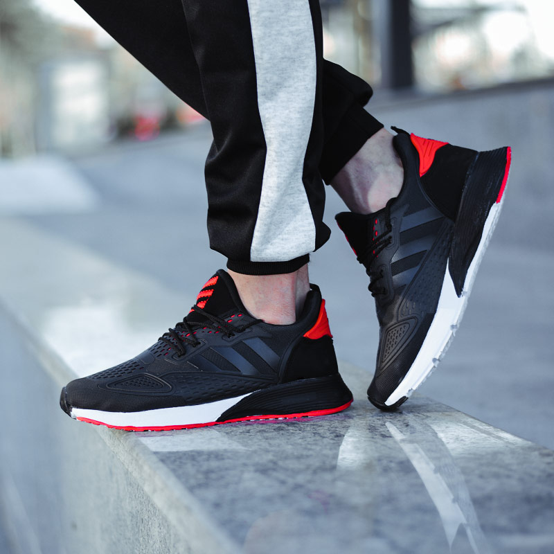 کفش مردانه adidas مدل aqua مشکی قرمز