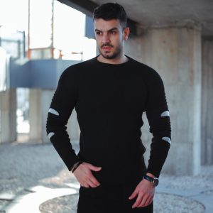 بافت مردانه مدل Melin مشکی