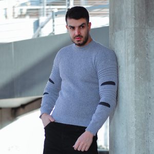 بافت مردانه مدل Melin طوسی