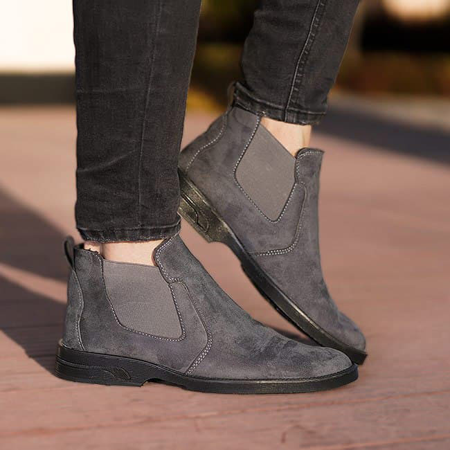 کفش مردانه ساقدار Nike مدل Mita طوسی