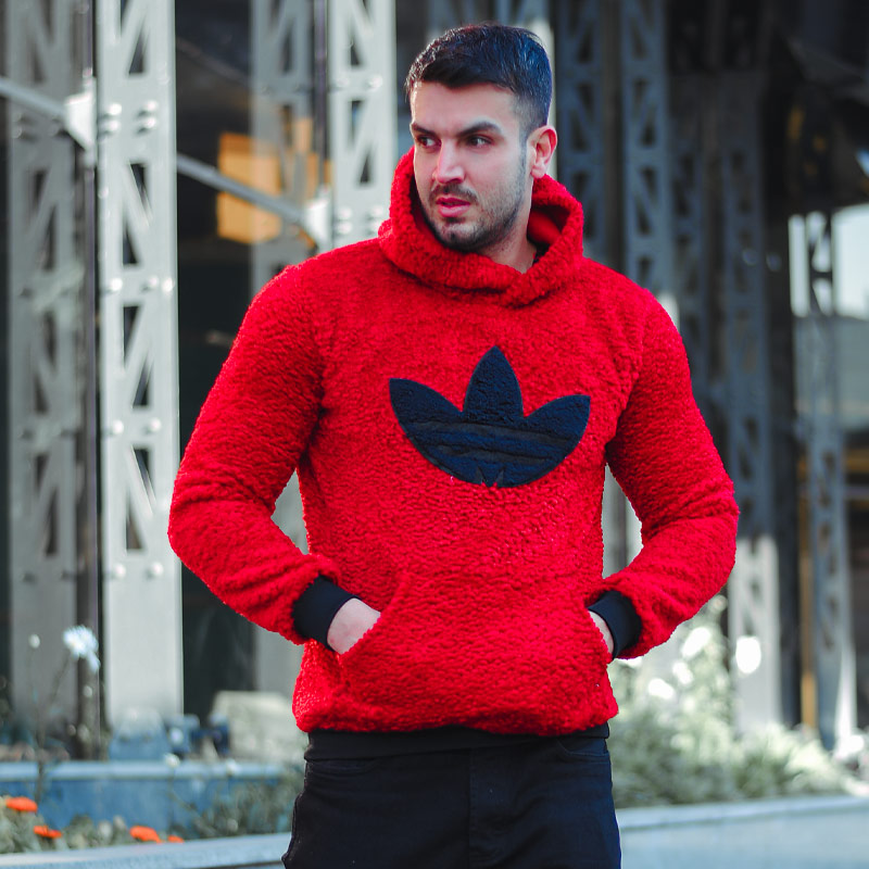 سویشرت مردانه adidas مدل shaniya قرمز