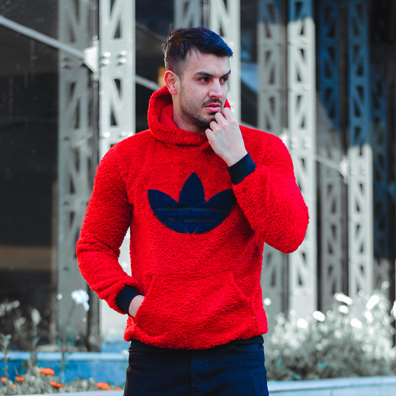 سویشرت مردانه adidas مدل shaniya قرمز