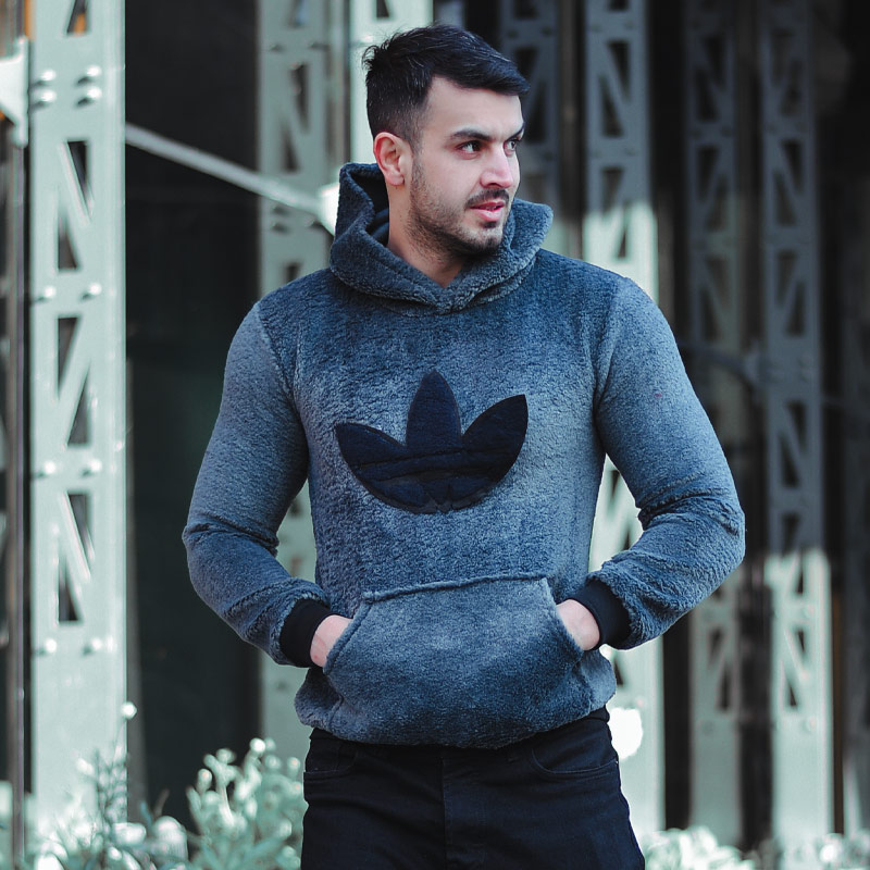 سویشرت مردانه adidas مدل shaniya طوسی