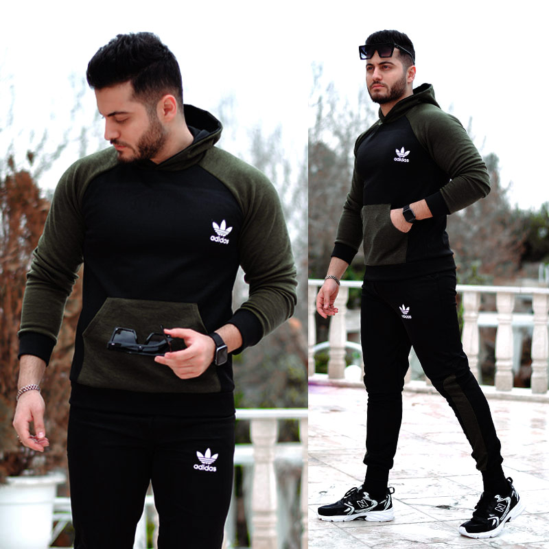 سویشرت شلوار adidas مدل glass سبز
